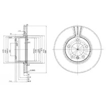 Тормозной диск DELPHI BG3043