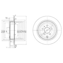 Тормозной диск DELPHI BG3049