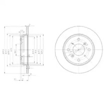 Тормозной диск DELPHI BG3062