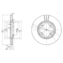 Тормозной диск DELPHI BG3063