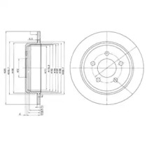 Тормозной диск DELPHI BG3073