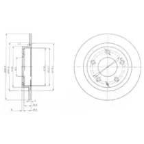 Тормозной диск DELPHI BG3084