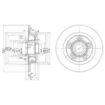 Тормозной диск DELPHI BG3086