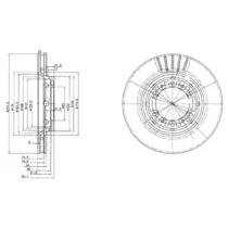 Тормозной диск DELPHI BG3115