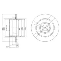 Тормозной диск DELPHI BG3141