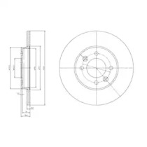 Тормозной диск DELPHI BG3147