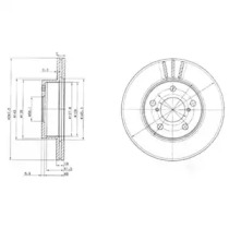 Тормозной диск DELPHI BG3151