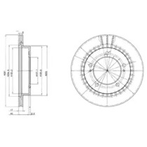 Тормозной диск DELPHI BG3158