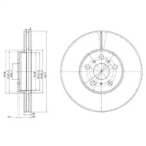 Тормозной диск DELPHI BG3168