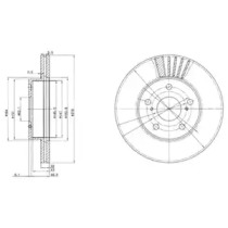 Тормозной диск DELPHI BG3171