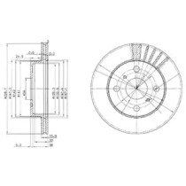 Тормозной диск DELPHI BG3173