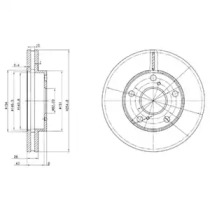 Тормозной диск DELPHI BG3177