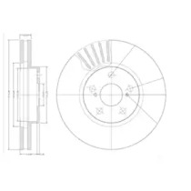 Тормозной диск DELPHI BG3189