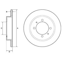 Тормозной диск DELPHI BG3203C