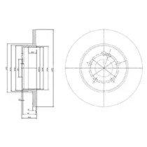 Тормозной диск DELPHI BG3208