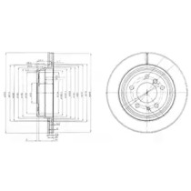 Тормозной диск DELPHI BG3214