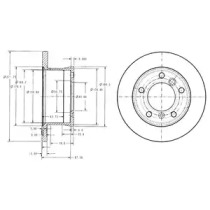 Тормозной диск DELPHI BG3237C