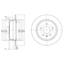 Тормозной диск DELPHI BG3241