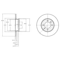 Тормозной диск DELPHI BG3261