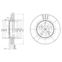 Тормозной диск DELPHI BG3266