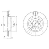 Тормозной диск DELPHI BG3268