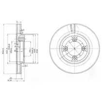 Тормозной диск DELPHI BG3272