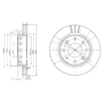 Тормозной диск DELPHI BG3335