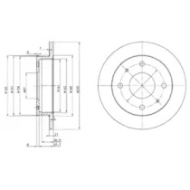 Тормозной диск DELPHI BG3337