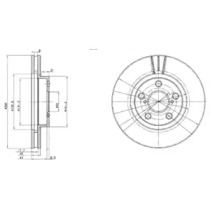 Тормозной диск DELPHI BG3347