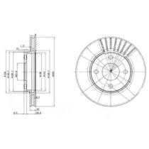 Тормозной диск DELPHI BG3359C