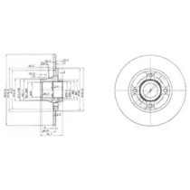 Тормозной диск DELPHI BG3360