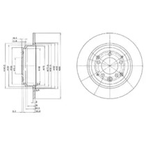 Тормозной диск DELPHI BG3390