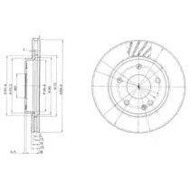 Тормозной диск DELPHI BG3395