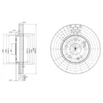 Тормозной диск DELPHI BG3396