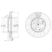 Тормозной диск DELPHI BG3396C