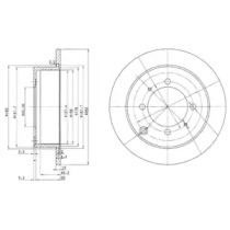 Тормозной диск DELPHI BG3400C