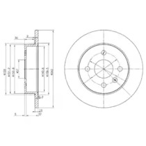 Тормозной диск DELPHI BG3403