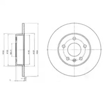 Тормозной диск DELPHI BG3406