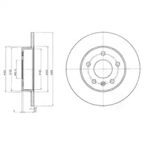 Тормозной диск DELPHI BG3406C