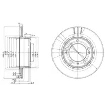 Тормозной диск DELPHI BG3410