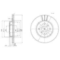 Тормозной диск DELPHI BG3414