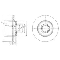 Тормозной диск DELPHI BG3416