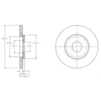 Тормозной диск DELPHI BG3421