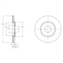 Тормозной диск DELPHI BG3421C