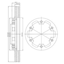 Тормозной диск DELPHI BG3422