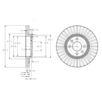 Тормозной диск DELPHI BG3430