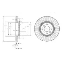 Тормозной диск DELPHI BG3430C