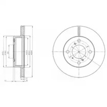 Тормозной диск DELPHI BG3499