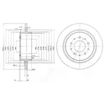 Тормозной диск DELPHI BG3502