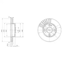 Тормозной диск DELPHI BG3508